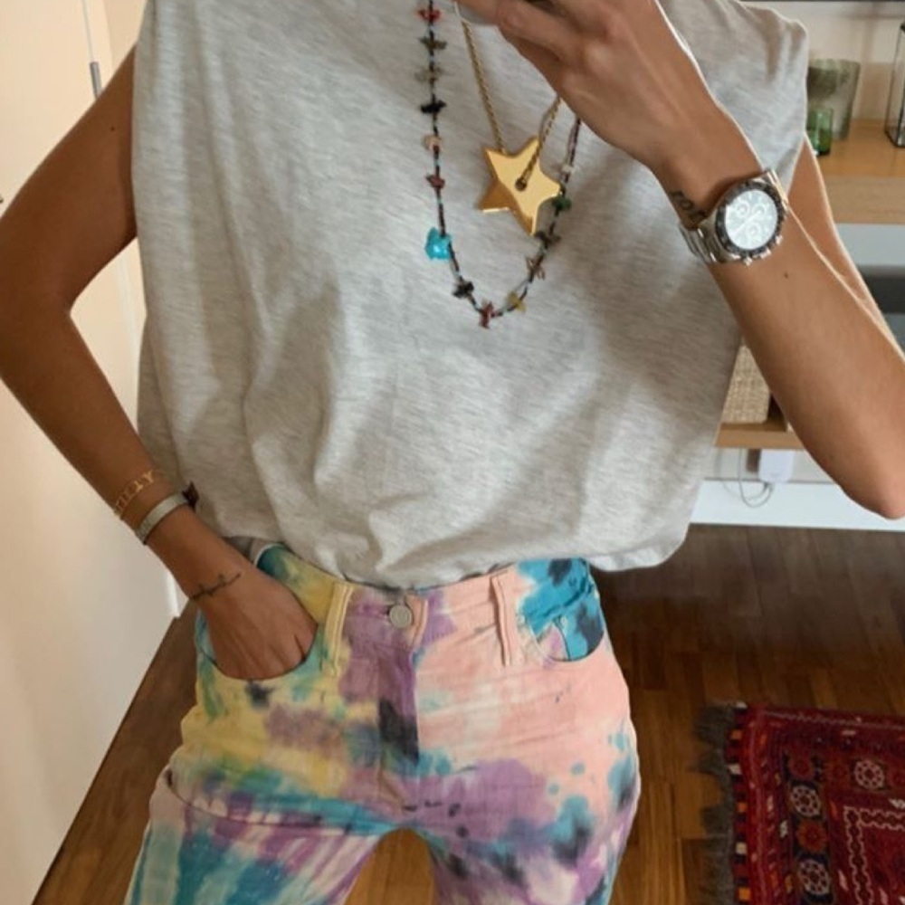 Isabel Marant Tie Dye White Jeans ✨👖